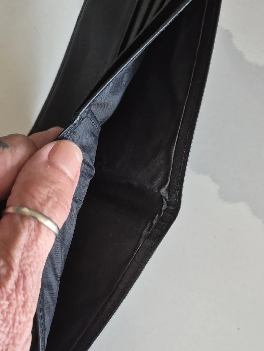 Calvin Klein Men's Black Leather Fold Wallet